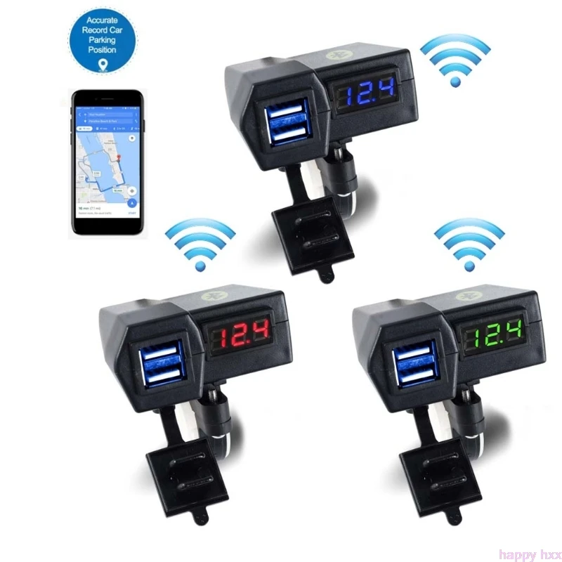 2019 водонепроницаемый 12 В мотоцикл двойной порт USB зарядное устройство