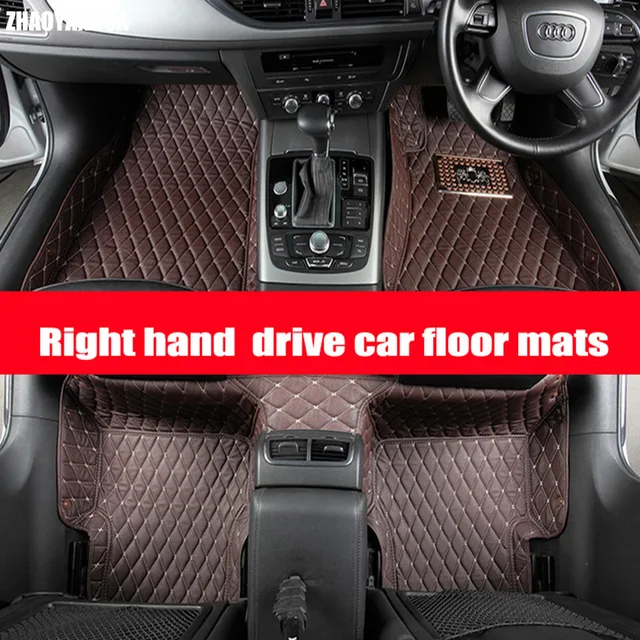 Right hand drive car floor mats for Mercedes Benz A B C E class W211 W212 W204 W205 W176 W169