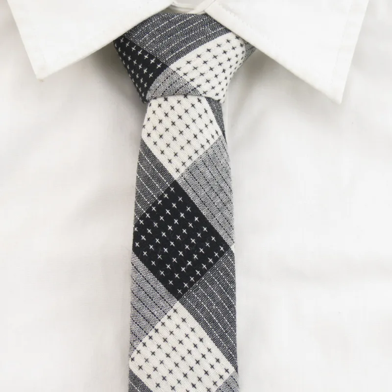 Для мужчин черный белый плед Галстуки бабочкой 100% хлопок галстук набор платок костюм для Для мужчин встреча партия Интимные аксессуары