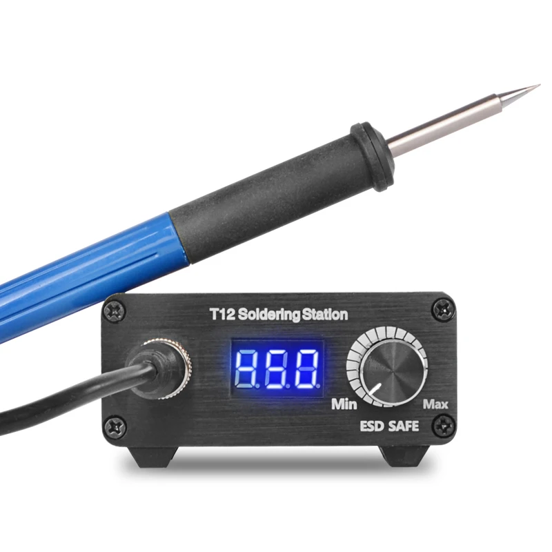 DIY T12 LED soldering station with G12MM CONNECT ajustable Temperature
