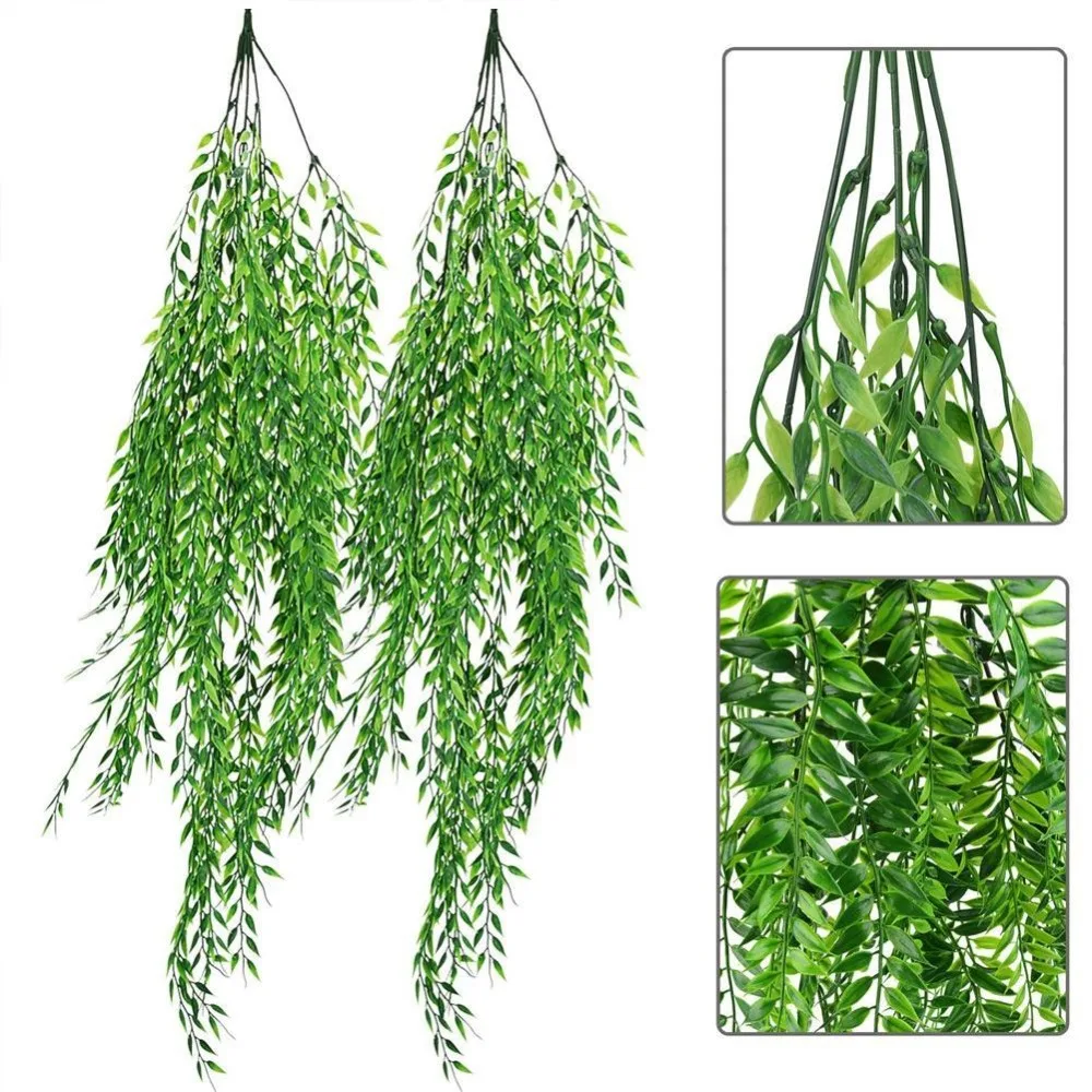 5 forks green Hanging Plant Artificial Plant Willow Wall Home Decoration Balcony Decoration Flower Basket Accessories Wholesale 5 forks green Hanging Plant Artificial Plant Willow Wall Home Decoration Balcony Decoration Flower Basket Accessories Wholesale