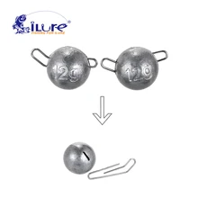 ILure, 10 шт./лот, 2 г, 3 г, 4 г, 5 г, 8 г, 10 г, 12 г, свинцовая головка для глубоководной пули, Мягкая приманка, приманка, Техасские рыболовные снасти, аксессуары
