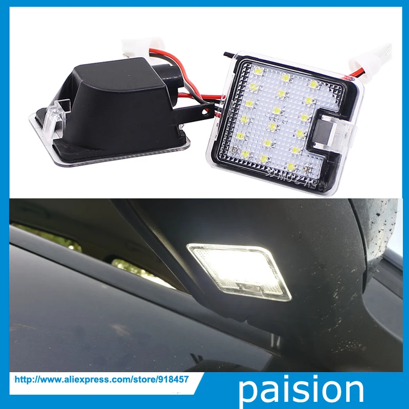 

2Pcs LED Under Side Mirror Puddle Lights Lamp No Error for Ford Focus Kuga C-Max Escape Mondeo IV