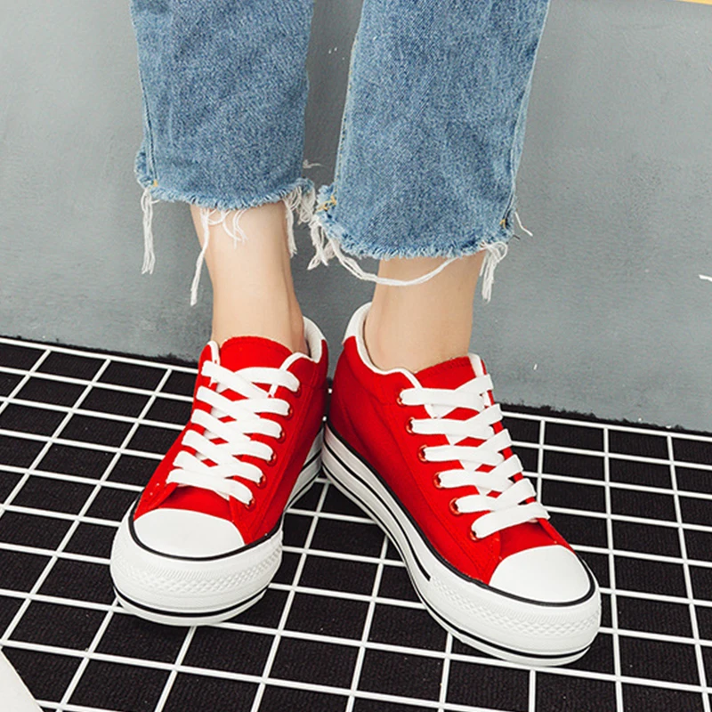 

STAINLIZARD Summer Fashion Women Flats Canvas Shoes 2018 Women Shallow Slolid Sneakers Comfortable Casual Walking Shoes BT1005
