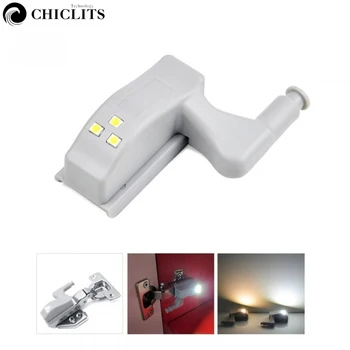 

Chiclits 10pcs Universal Cabinet Cupboard Hinge LED Light For Modern Kitchen Home Lamp Warm White Night Light