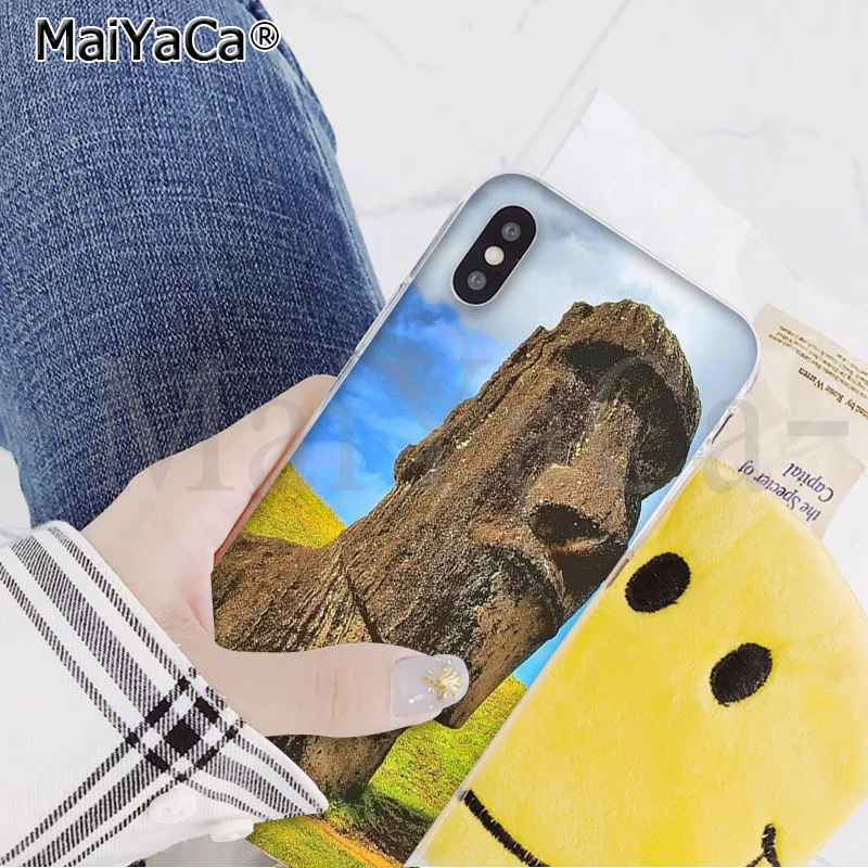 MaiYaCa Пасхальный остров moai голова на заказ фото мягкий чехол для телефона для iPhone 6S 6plus 7plus 8 8Plus X Xs MAX 5 5S XR