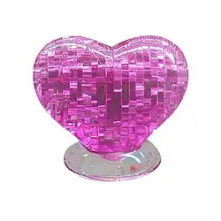 3D Ферниш Heart Форма DIY Jigsaw Puzzle IQ развития игрушка Рождественский подарок