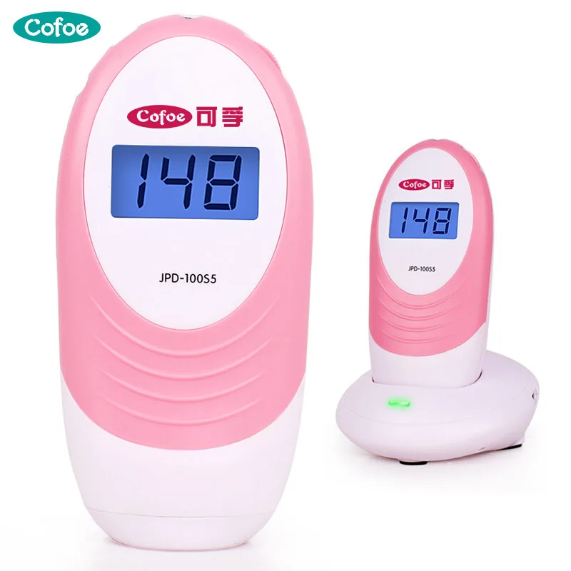 

Cofoe Fetal Doppler Heartbeat Detector Fetal Doppler Non-radiative Ultrasound Heartbeat Monitoring Device for the Pregnant Baby