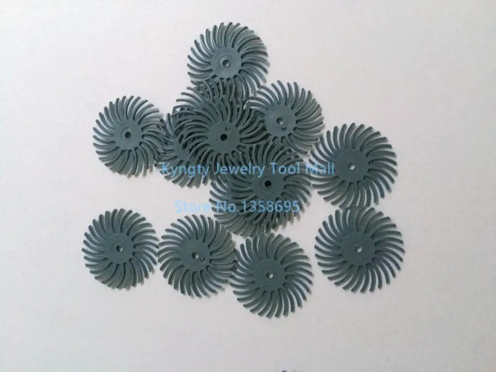 

Free Shipping Jewelry Polishing Tools Dark Blue Color Grit 120# 1" Bristle Brushes Radial Discs 100pcs/bag