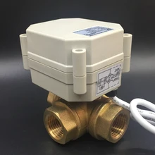 TF20-BH3-A латунь 3/4 ''DN20 3 способ T/L Тип Горизонтальный Электрический запорный клапан TF20-BH3-A AC/DC9V-24V 3 провода