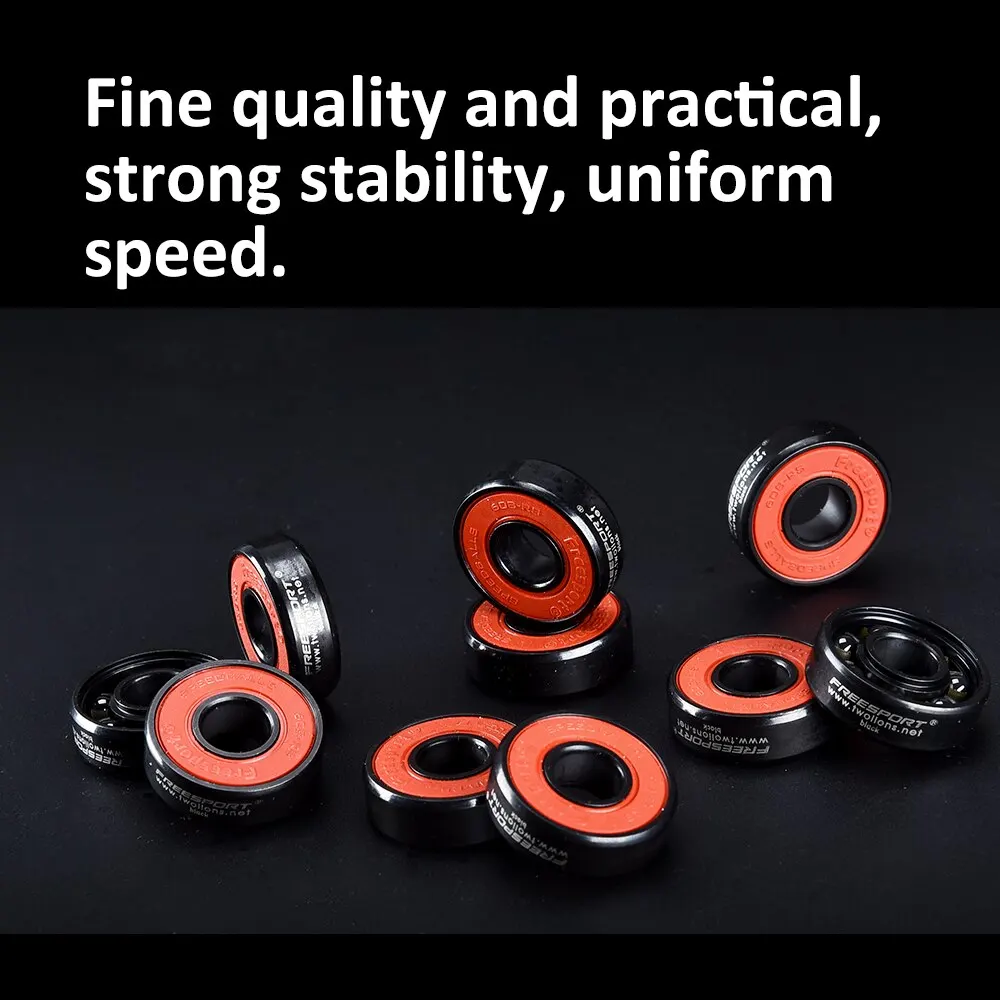 Freesport 8Pc Super Fast Skates Bearing Generic Hybrid Ceramic Bearing Skateboard Roller Skating Wheels Bearings 608 Accessories