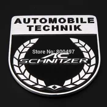 

Newest 3D Aluminium Alloy Car Trunk Emblem AC Schnitzer Accessories Adhesive Car Logo Car Styling Badge