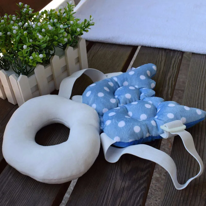 Детская подушка для защиты головы в стиле пчелы, подушка для малышей из бархата+ хлопка, противоскользящая подушка для головы, мягкая защитная подушка для крыльев, детские подушки