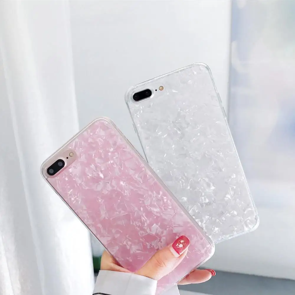 

Glitter Dream Shell Pattern Ultra Thin Slim Soft Silicone Cover Case For iPhone XR XS Max 7 8 6 6S Plus Soft TPU Silicone Cover