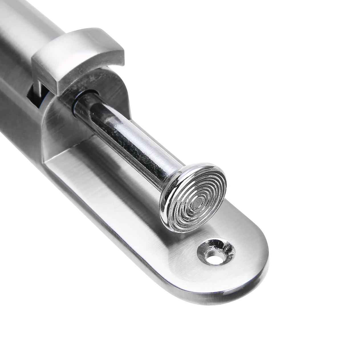 Luxury Stainless Steel Telescopic Door Stopper Silver Spring Loaded Step-On Door Holder Door Stops For Furniture Hardware