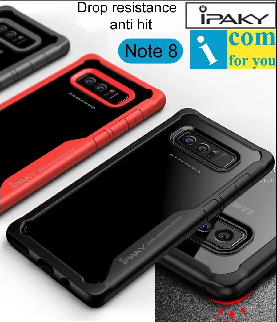 

iPaky Super Drop resistance Armor anti hit Cover Case For Samsung Galaxy Note 8 Note8 Shock-proof