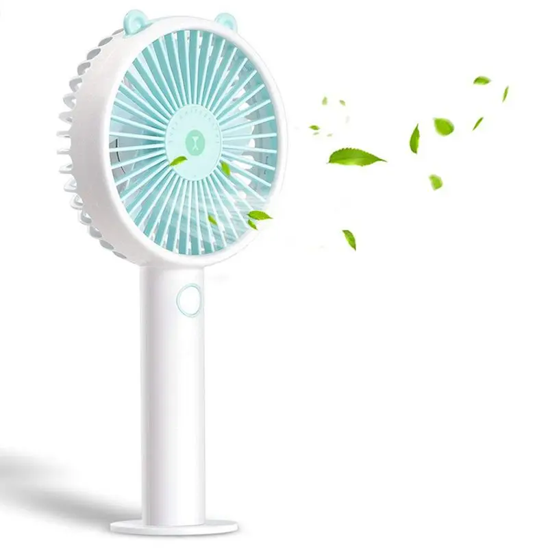 

Mini Handheld Fan USB Personal Fan Battery Operated 3 Level Speed Silent Desk Fans Bedroom Fan for Home Office and Travel Outd