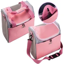 Модная однотонная дышащая кожаная сумка для собак на открытом воздухе, дорожная сумка для маленьких собак, кошек PB731