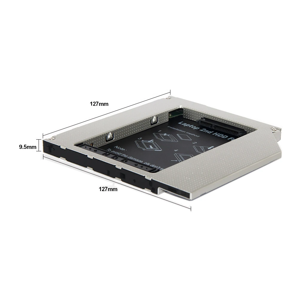 Sunvalley высококачественный 2 й hdd caddy IDE к SATA 9 5 мм обменный DVD драйвер чехол для