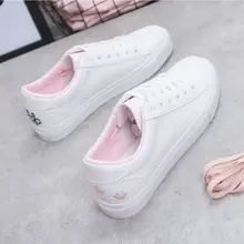 Onke белые прогулочные туфли женские кроссовки на плоской подошве Весна Лето кожаные белые кроссовки женские прогулочные туфли женские кеды