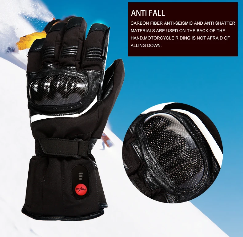 Winter Heated Motorcycle Gloves