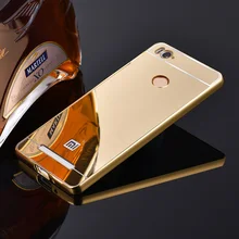 For Xiaomi Redmi 3 Pro 3s Mirror Back Cover font b Case b font Aluminum Metal