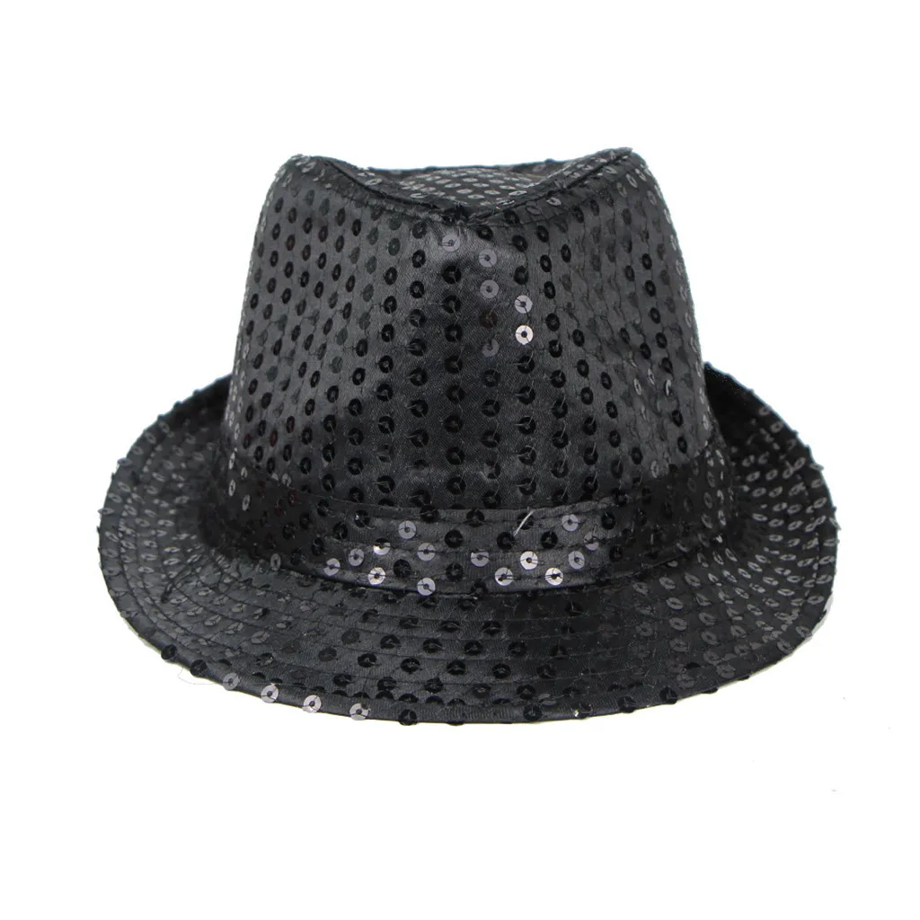 Мужская и женская шляпа-федора, Панама, джаз, женские шляпы, кепки, вечерние, для танцев, для женщин, s Sun, летняя, винтажная, с блестками, с широкими полями, черная шляпа