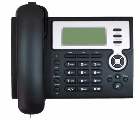 2 SIP Телефон с ЖК-Совместимость softswitch IP атс VoIP сервис бизнес Ip-телефона |
