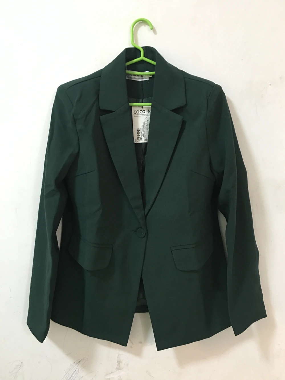 Новое поступление, женский костюм,, модный, тонкий, Деловой, офисный, OL, темно-зеленый, комплект с курткой, Официальный блейзер+ брюки, костюм для женщин