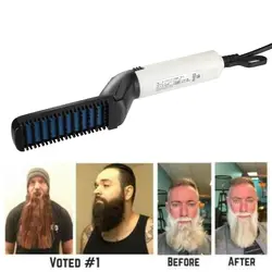 Для мужчин быстрый выпрямитель для бороды расческа для волос Multi-functional Hair Curler Show cap Tool H7JP
