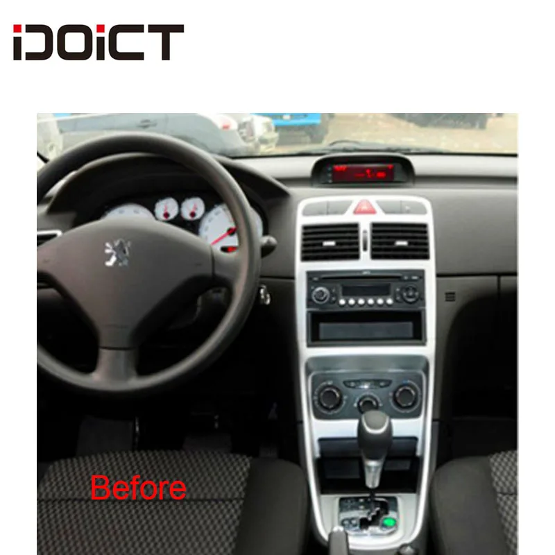  IDOICT Android 8.1 IPS 2G+32G 8 CORE Car DVD Player GPS Navigation Multimedia For peugeot 307 Radio