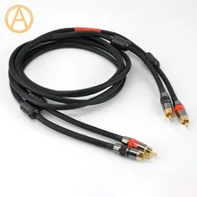 Hifi RCA Cable 2RCA To 2RCA Male RCA Audio AV Cable 4N OFC RCA Interconnect Cable Amplifier Preamplifier DAC Enhanced Shield Hifi RCA Cable 2RCA To 2RCA Male RCA Audio AV Cable 4N OFC RCA Interconnect Cable Amplifier Preamplifier DAC Enhanced Shield