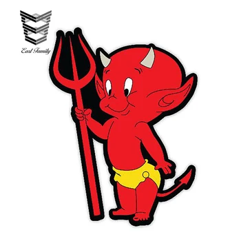 

EARLFAMILY 13cm X 9.8cm Car Stickers Little Devil Bad Sticker Vinyl Decal Funny Car Styling Decal for Car Truck Window Bumper