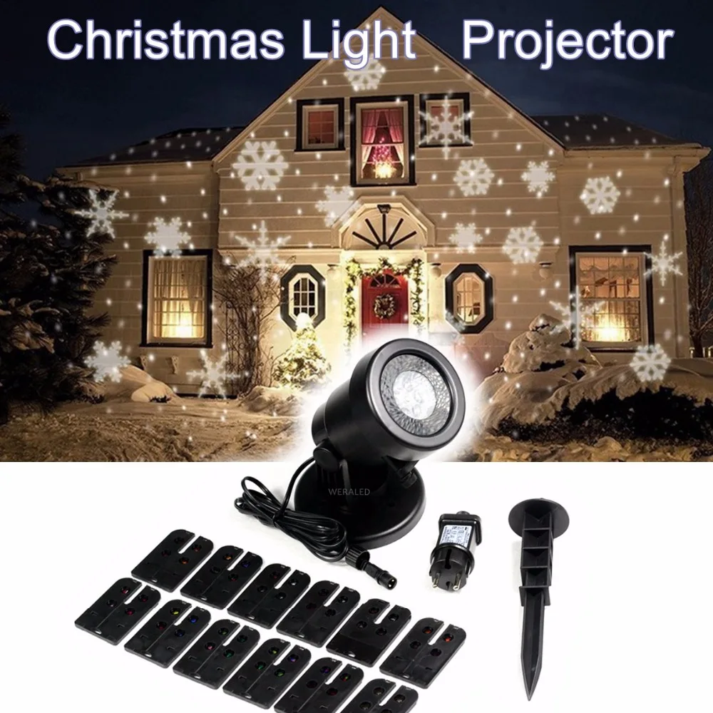 Goedkoop Huis Tuin Ster Licht Decoratie Vakantie Decoratie Waterdichte Outdoor LED Spotlicht 12 Types Met RF Afstandsbediening