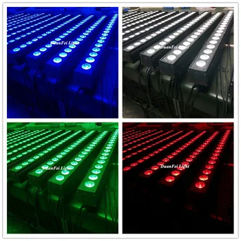

8 unites High quality led bar dmx rgbw wall washer led ip20 no waterproof led linear wash bar 18x10w