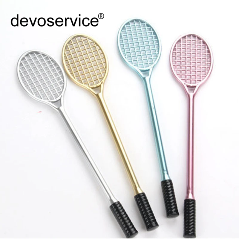 1Piece Creative Stationery Cute Tennis Racket Modeling Badminton Racket