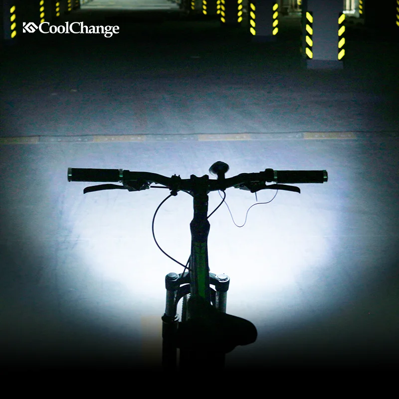 Excellent 2017 Coolchange Bike Horn Light Headlight usb Charging Q5 Bicycle Ultra Bright Electric Horn Multifunction Cycling Accessories 4