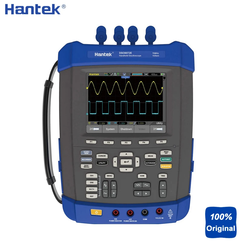 NEW DSO8072E Handheld Oscilloscope Scopemeter 2Channels 70MHz 1GSa/s