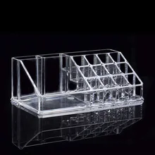 Lipstick Nail Polish Acrylic Transparent cosmetic storage box makeup organizer storage Cosmetic Display Stand Holder Sundry