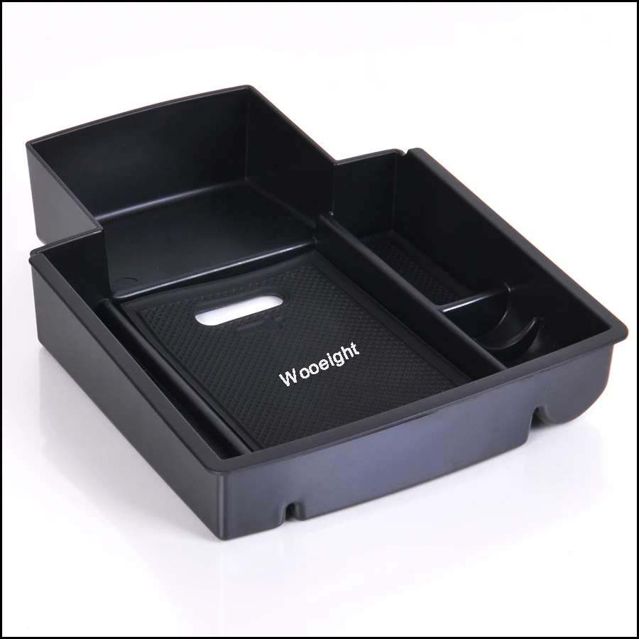 Wooeight For Audi A4 B8 A5 S5 2009-2016 Central Armrest Storage Box Container Holder Tray Black Car-Styling Organizer (4)