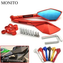 Universal CNC Motorrad Rückspiegel Motorrad Rück Seite Spiegel Für Honda VTR1000F CBR125R CBR300R CB300F CBR/CB 300