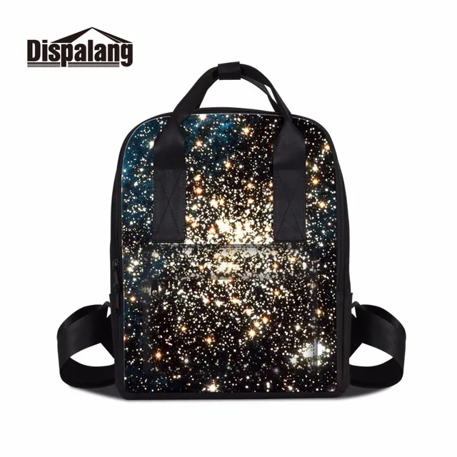 Dispalang Artistic Backpack For Lady Women S Vintage Book Bags Print Dispalang Artistic Backpack For Lady Women S Vintage Book Bags Print Starry Sky Pattern On Female Knapsack