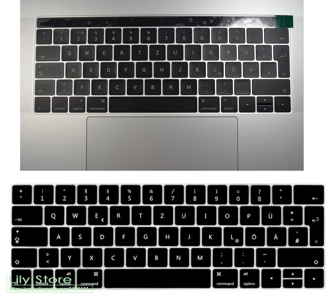 Чехол для клавиатуры Macbook Pro 13 15 Retina дюймов A1706 A1707 A1708 A1989 A1990 2016 2017 2018 | Компьютеры и