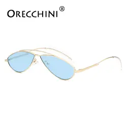 ORECCHINI Горячие кошачий глаз Винтаж GM Sunglassess Sexy хип-хоп металлический каркас мода морские солнечные очки Для мужчин zonnebril dames UV400 MS28101