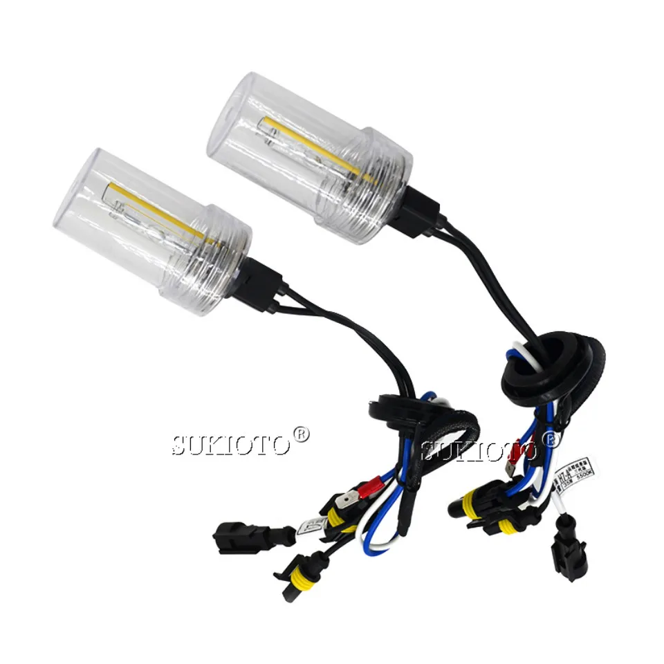 SUKIOTO 2PCS xenon D1S D2S D2H H7 H11 H1 HB3 D3S Heartray Born for Lens Bulb Super Fast Bright 35W xenon hid lights car Headlamp (9)