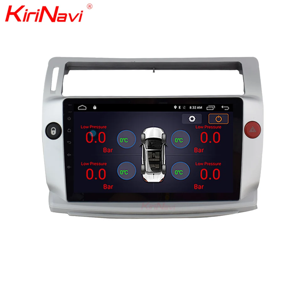 Best KiriNavi High Quality android 7.1 9 inch Touch Screen Car Stereo For Citroen C4 DVD GPS Navigation Bluetooth WIFI 2008-2011 2