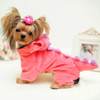 

dog autumn/winter Cotton clothes dinosaur Cosplay Clothing Dress Up Pet party pet clothing dinosaur loaded Teddy dog lovely