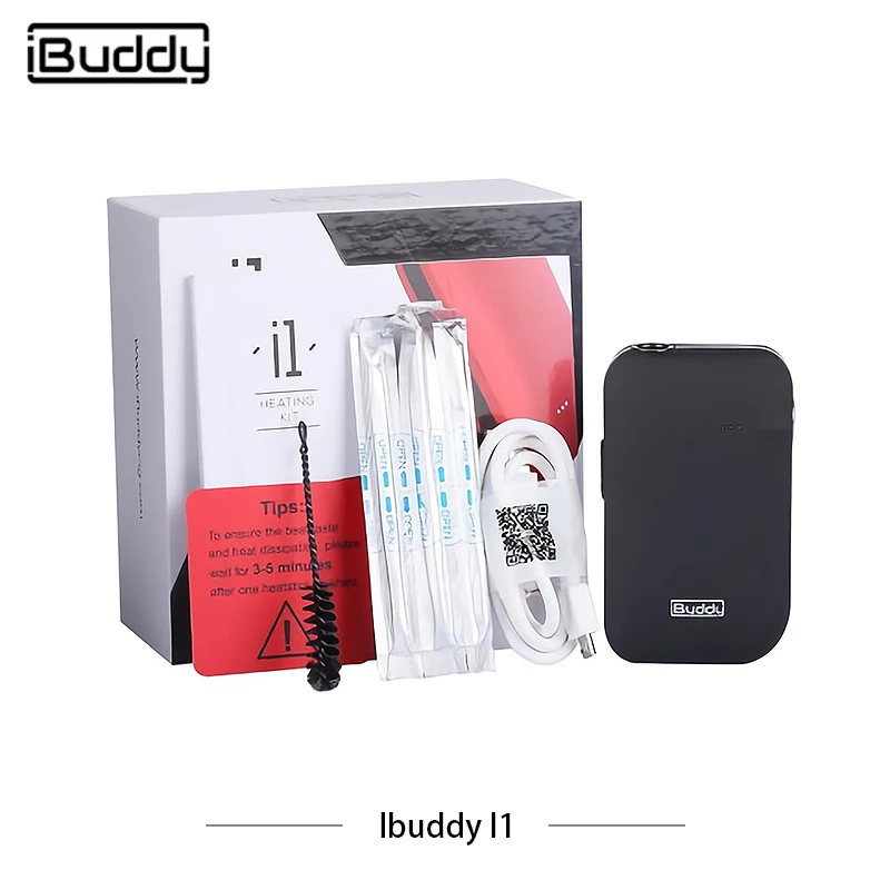 

Low Temperature Heating-Non-Combsustion Electronic Cigarettes iBuddy I1 Ki Dry Herb Vaporizer Heating Vape Kit 1800mah Box Mod