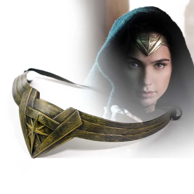 Wonder Woman носимая заколка для волос 1:1 1/1 Diana Prince повязка на голову Косплей|cosplay