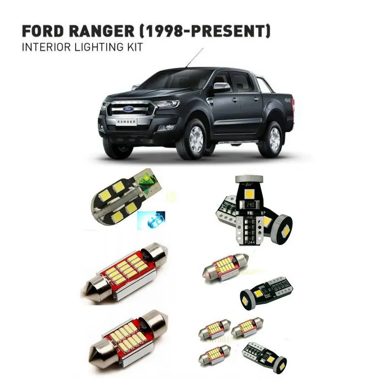 Светодиодные внутренние фонари для Ford ranger 1998-Настоящее 5 шт. Светодиодные Автомобильные фары комплект освещения автомобильные лампы Canbus